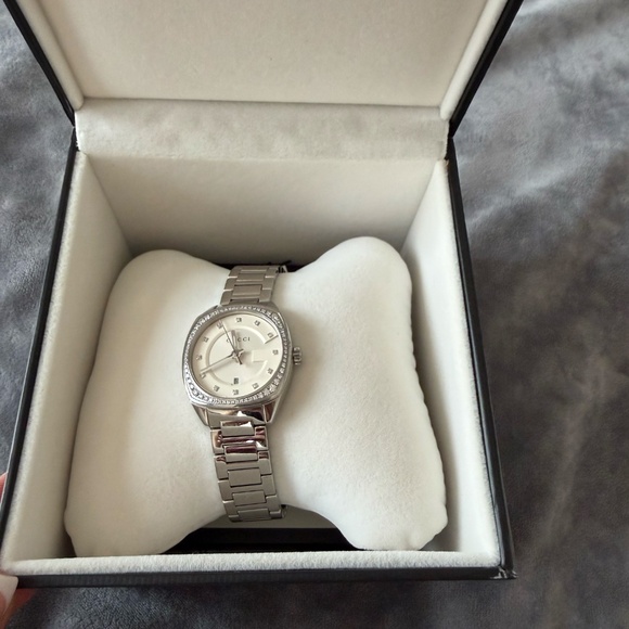 Gucci G-Series Diamond Watch – Stainless Steel – With Box – Luxury main image 4